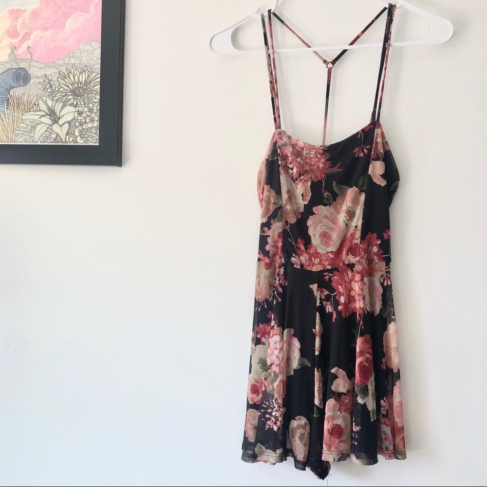 UO lace mesh romper